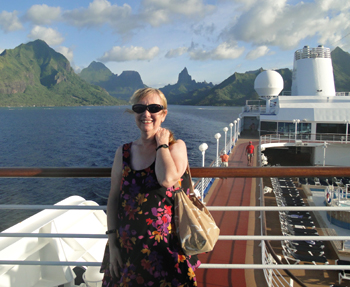 Susan at Moorea